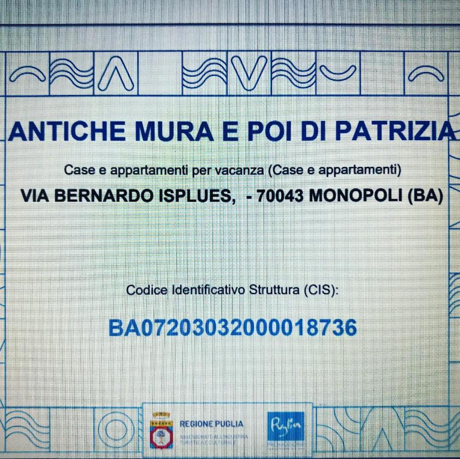 Casa Vacanze Antiche Mura E Poi Monopoli Buitenkant foto